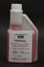 pH 4 rot Pufferlösung 250 ml Dosierflasche